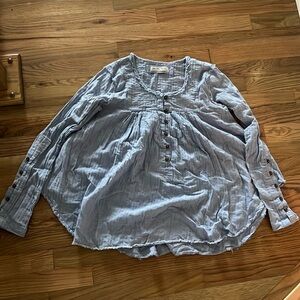 Free people blue long sleeve